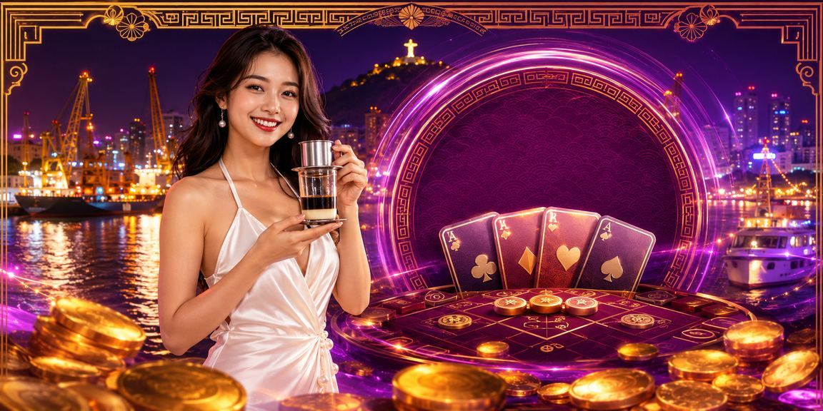 Người chơi card game tại Vũng Tàu bên tách cà phê buổi sáng, trải nghiệm game trực tuyến thoải mái